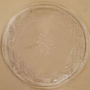 Arcoroc Holly Christmas Tree Glass Plates